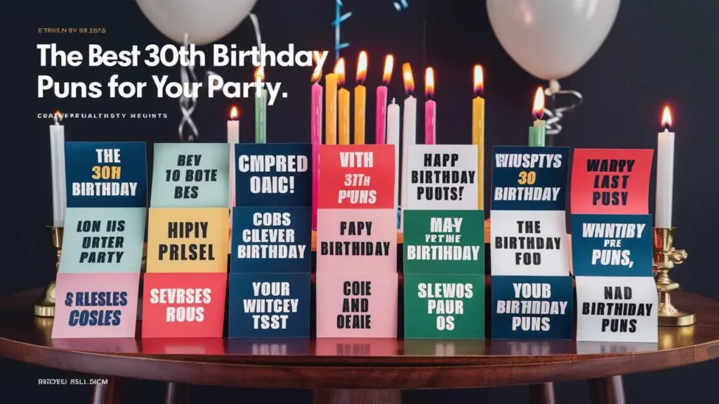 The Best 30th Birthday Puns for Your Party