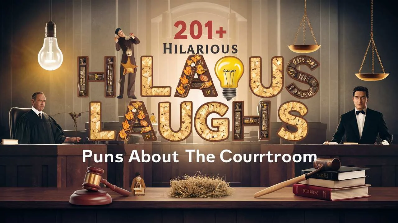 Hilarious Legal Laughs Puns about the Courtroom