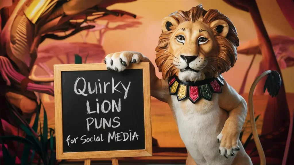 Quirky Lion Puns for Social Media