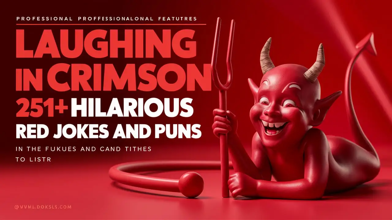 Laughing in Crimson: Hilarious Red Jokes and Puns