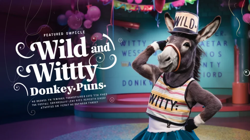 Wild and Witty Donkey Puns