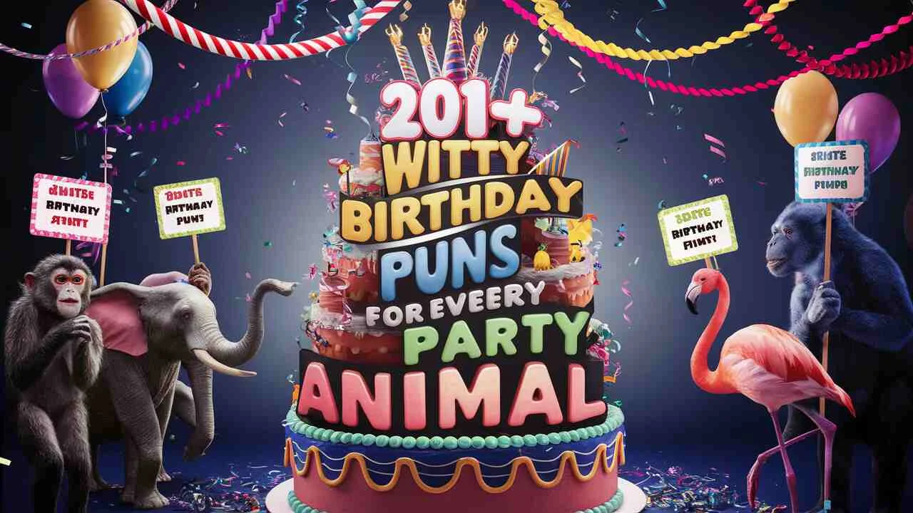 Witty Birthday Puns for Every Party Animal