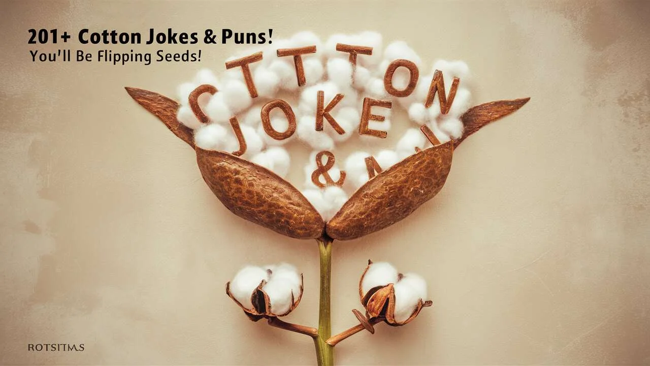 Cotton Jokes & Puns: You’ll Be Flipping Seeds!